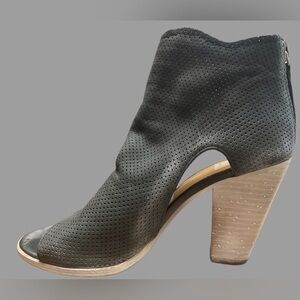 Open Toe Zip Back Bootie